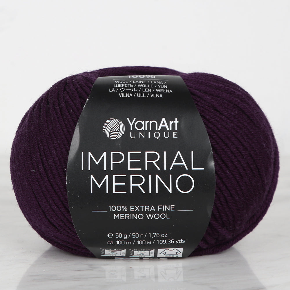 YarnArt IMPERIAL MERINO Patlıcan Moru El Örgü İpi - 3320